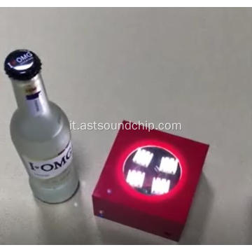 Modulo lampeggiante a LED per scatola in acrilico, scatola in acrilico con led per bottiglia o cosmetici